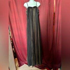 Chic Black/Brown Maxi Dress